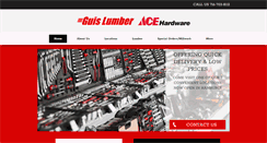 Desktop Screenshot of guislumber.com